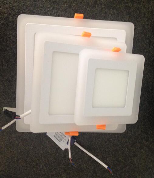 LED Panel Double-Color( Blue+ White) 24W SQUARE